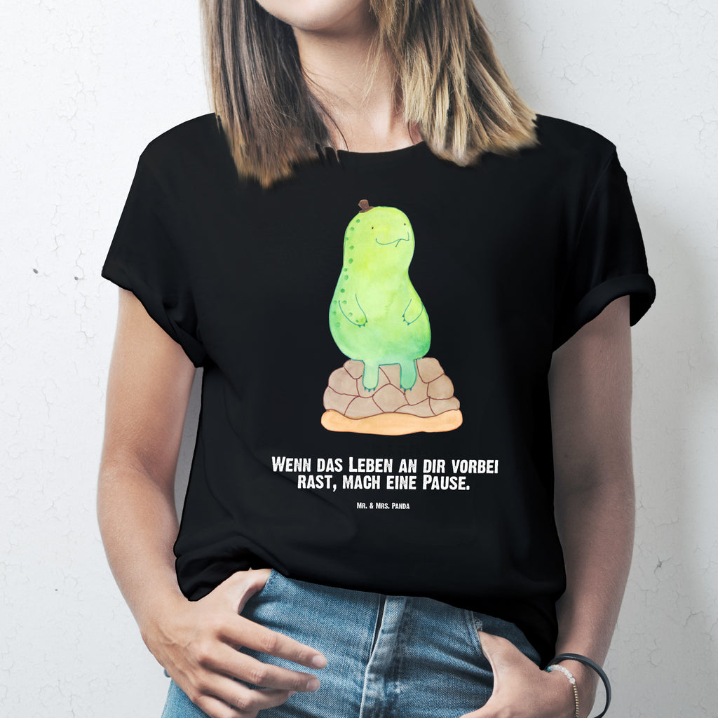 Personalisiertes T-Shirt Schildkröte pausiert T-Shirt Personalisiert, T-Shirt mit Namen, T-Shirt mit Aufruck, Männer, Frauen, Wunschtext, Bedrucken, Schildkröte, Achtsamkeit, Entschleunigen, achtsam
