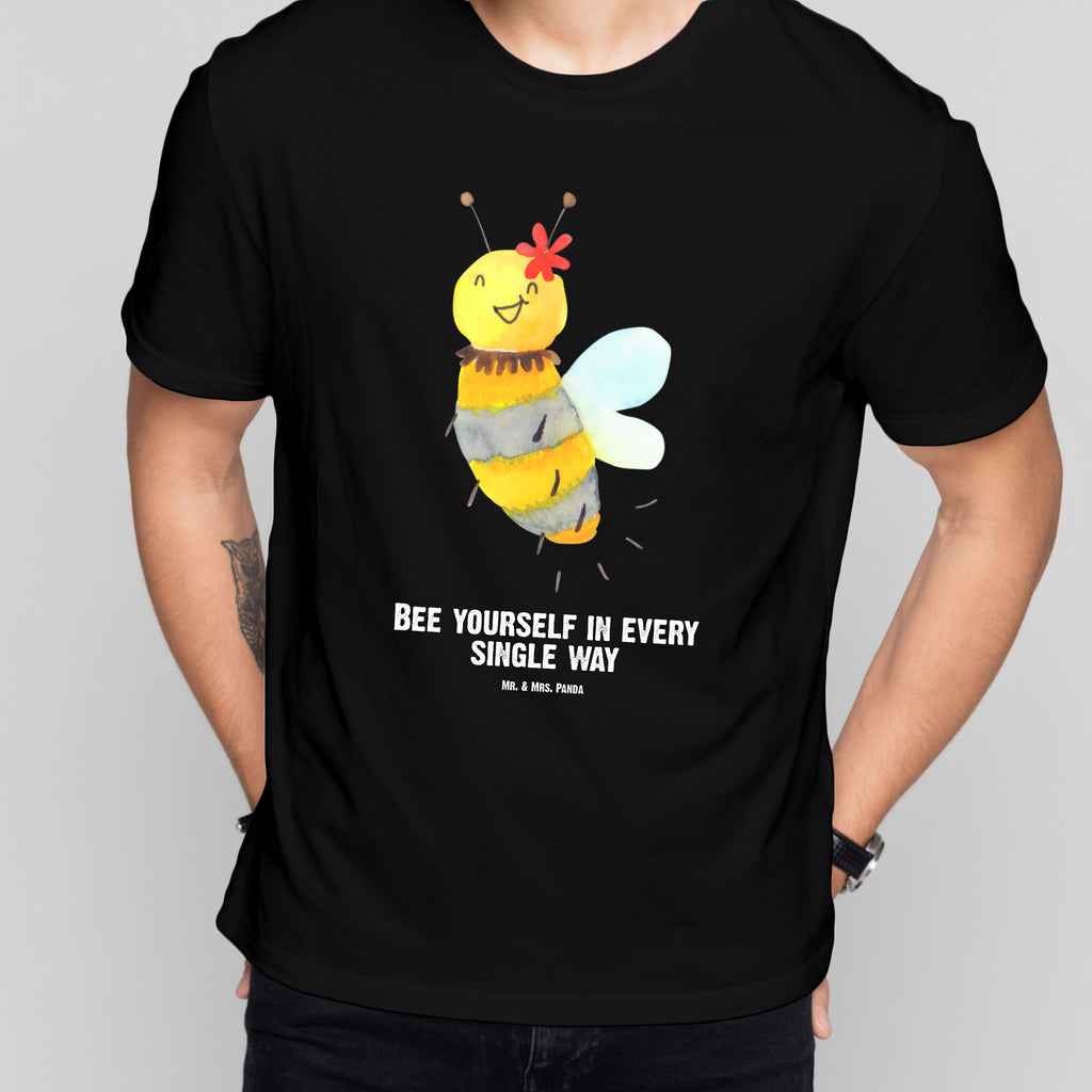 Personalisiertes T-Shirt Biene Blume T-Shirt Personalisiert, T-Shirt mit Namen, T-Shirt mit Aufruck, Männer, Frauen, Wunschtext, Bedrucken, Biene, Wespe, Hummel