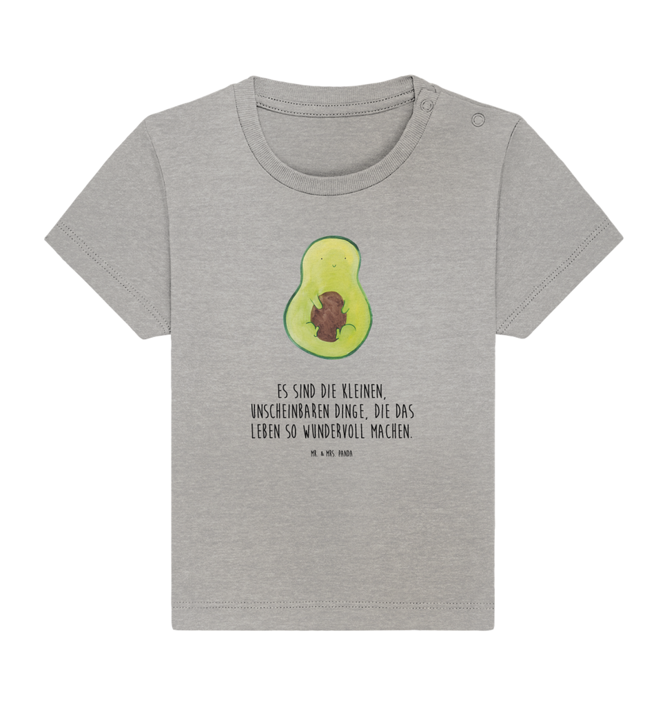 Organic Baby Shirt Avocado mit Kern Baby T-Shirt, Jungen Baby T-Shirt, Mädchen Baby T-Shirt, Shirt, Avocado, Veggie, Vegan, Gesund, Avokado, Avocadokern, Kern, Pflanze, Spruch Leben