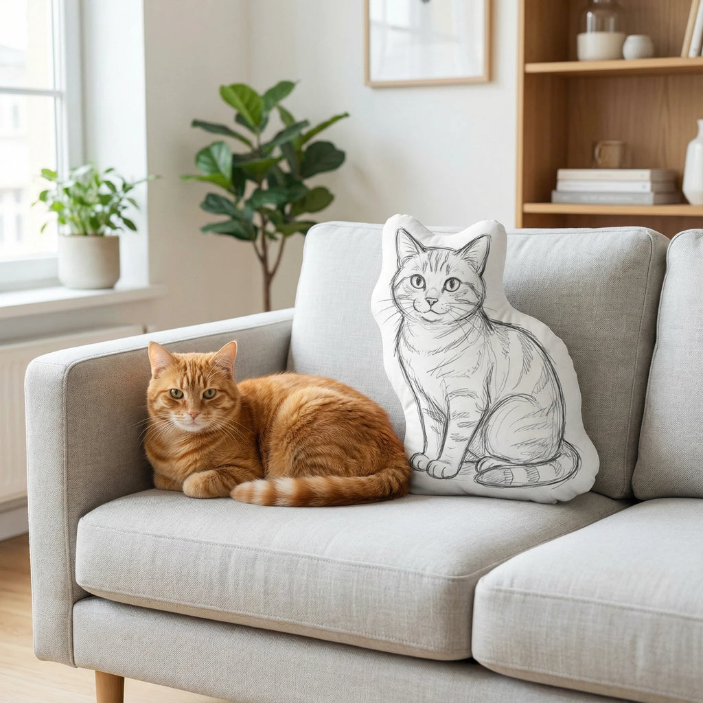 Personalisiertes Formkissen Haustier Design