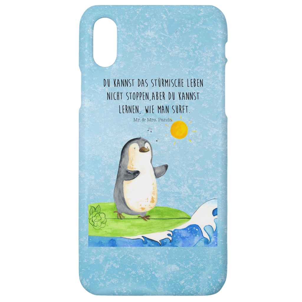 Handyhülle Pinguin Surfer Samsung Galaxy S9, Handyhülle, Smartphone Hülle, Handy Case, Handycover, Hülle, Pinguin, Pinguine, surfen, Surfer, Hawaii, Urlaub, Wellen, Wellen reiten, Portugal