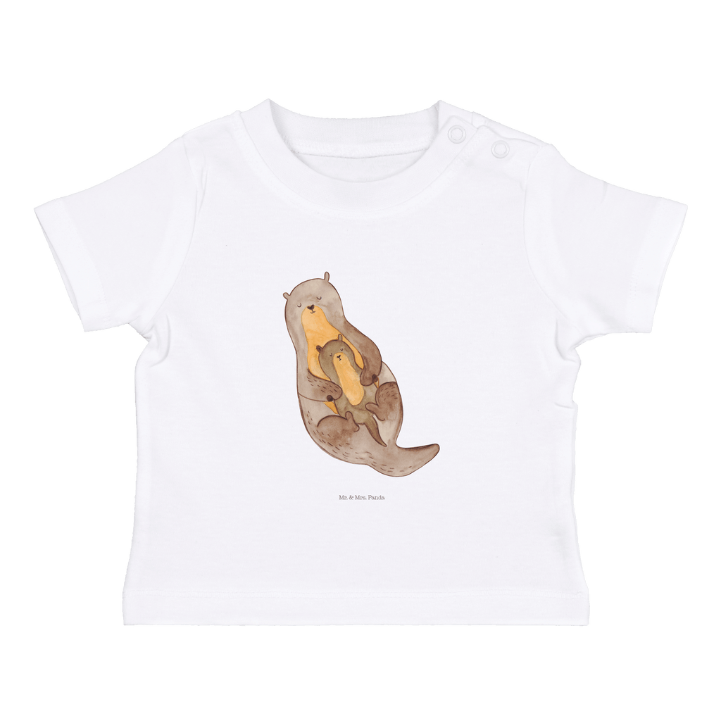 Organic Baby Shirt Otter mit Kind Baby T-Shirt, Jungen Baby T-Shirt, Mädchen Baby T-Shirt, Shirt, Otter, Fischotter, Seeotter, Otter Seeotter See Otter