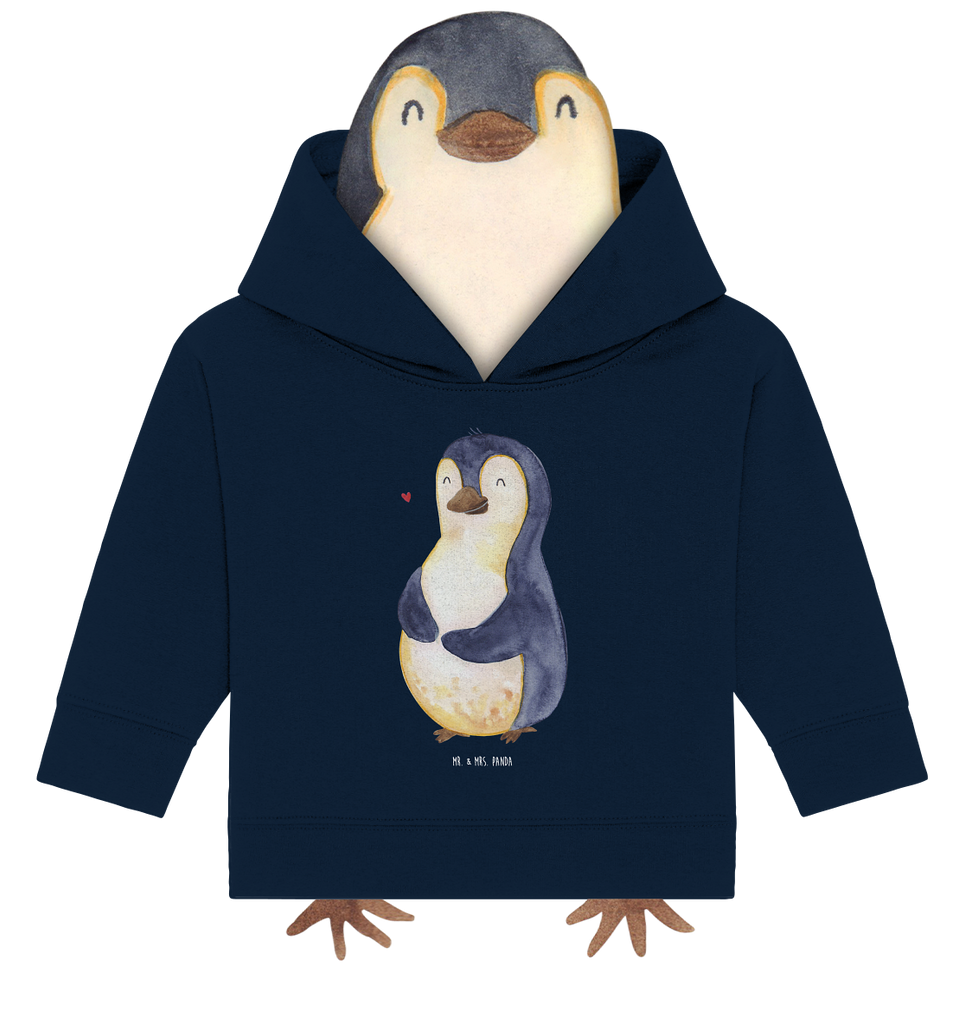 Organic Baby Hoodie Pinguin Diät Baby Kapuzenshirt, Baby Kapuzensweatshirt, Baby Hoodie, Baby Pullover, Pinguin, Pinguine, Diät, Abnehmen, Abspecken, Gewicht, Motivation, Selbstliebe, Körperliebe, Selbstrespekt