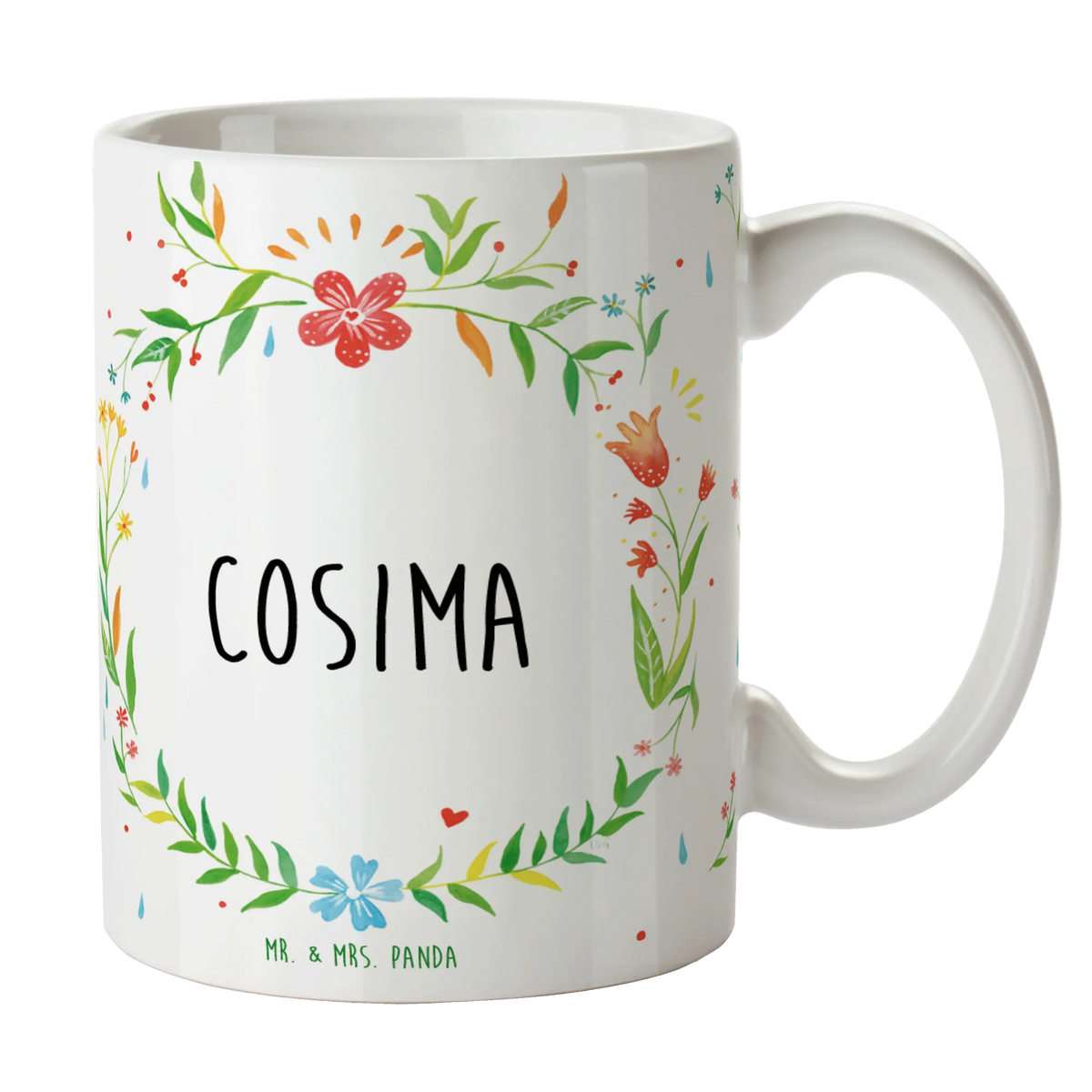 Mug Cosima mug with quotes, mug, ceramic mug, mug with designs, coffee mug, latte mug, gift mug, porcelain mug, personalized mug, custom mug, novelty mug, tea mug, office mug, flower love sea of flowers flower meadow