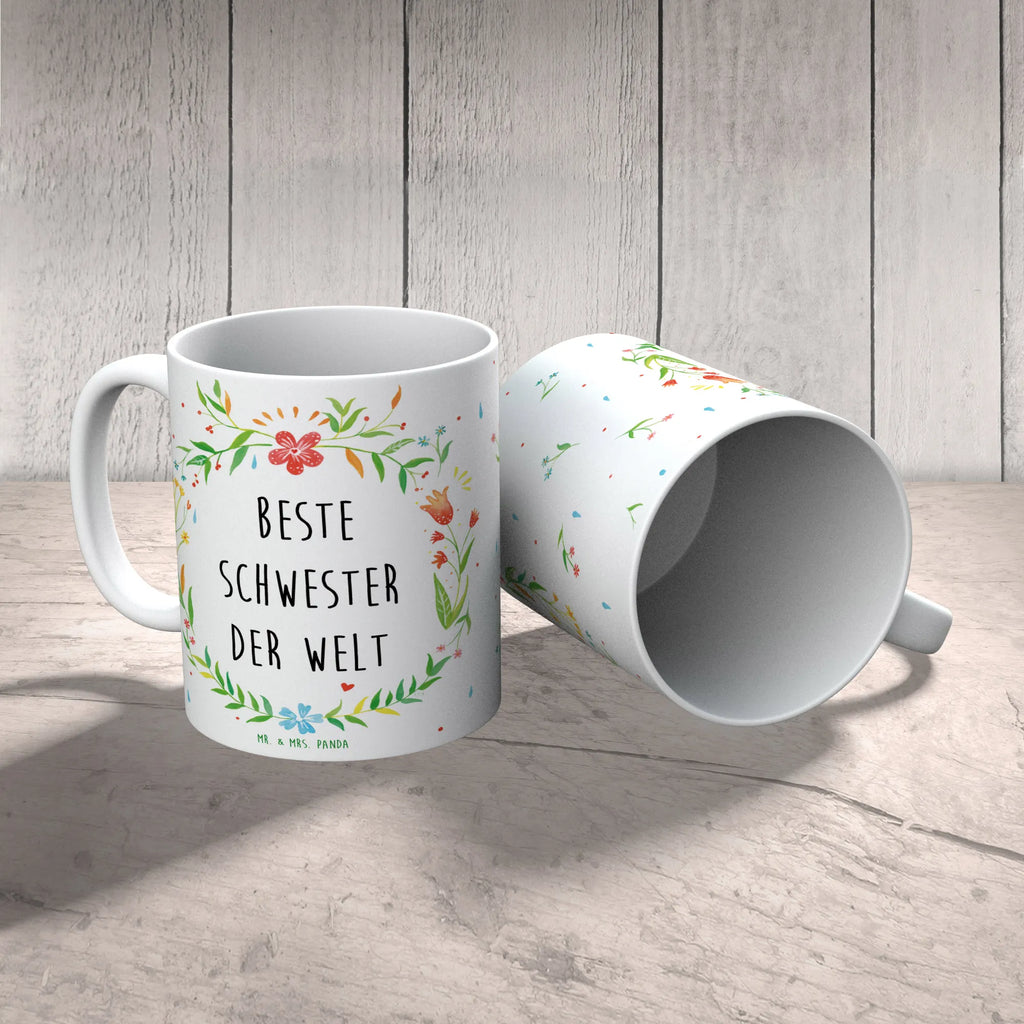 Kubek Schwester Bürotasse, Tasse mit Motiven, Porzellantasse, Tasse mit Zitaten, Tasse, Kaffeetasse, Keramiktasse, Teetasse, Geschenktasse, Geschenk