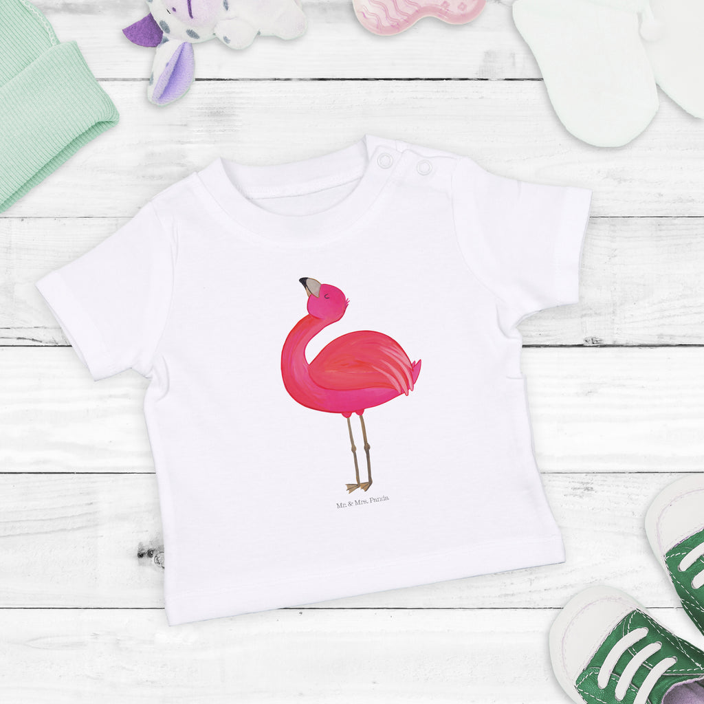 Organic Baby Shirt Flamingo stolz Baby T-Shirt, Jungen Baby T-Shirt, Mädchen Baby T-Shirt, Shirt, Flamingo, stolz, Freude, Selbstliebe, Selbstakzeptanz, Freundin, beste Freundin, Tochter, Mama, Schwester