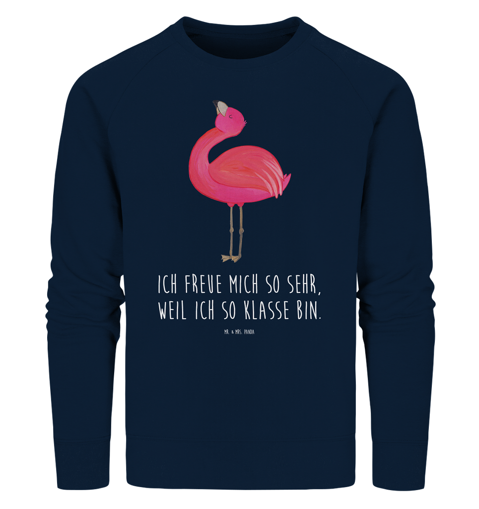 Organic Pullover Flamingo stolz Pullover, Pullover Männer, Pullover Frauen, Sweatshirt, Sweatshirt Männer, Sweatshirt Frauen, Unisex, Flamingo, stolz, Freude, Selbstliebe, Selbstakzeptanz, Freundin, beste Freundin, Tochter, Mama, Schwester