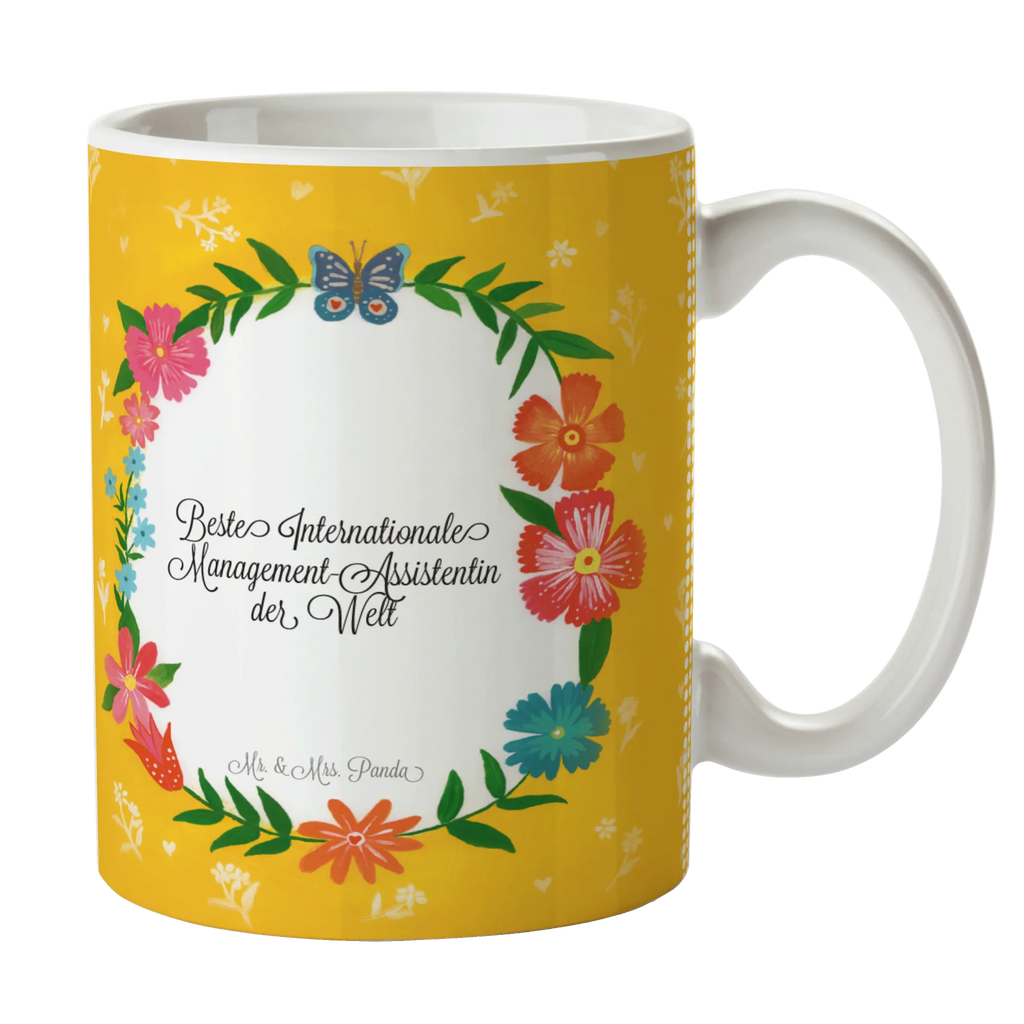 Tasse Internationale Management-Assistentin Porzellantasse, Kaffeetasse, Tasse mit Motiven, Tasse mit Zitaten, Bürotasse, Keramiktasse, Tasse, Teetasse, Geschenktasse, Geschenk