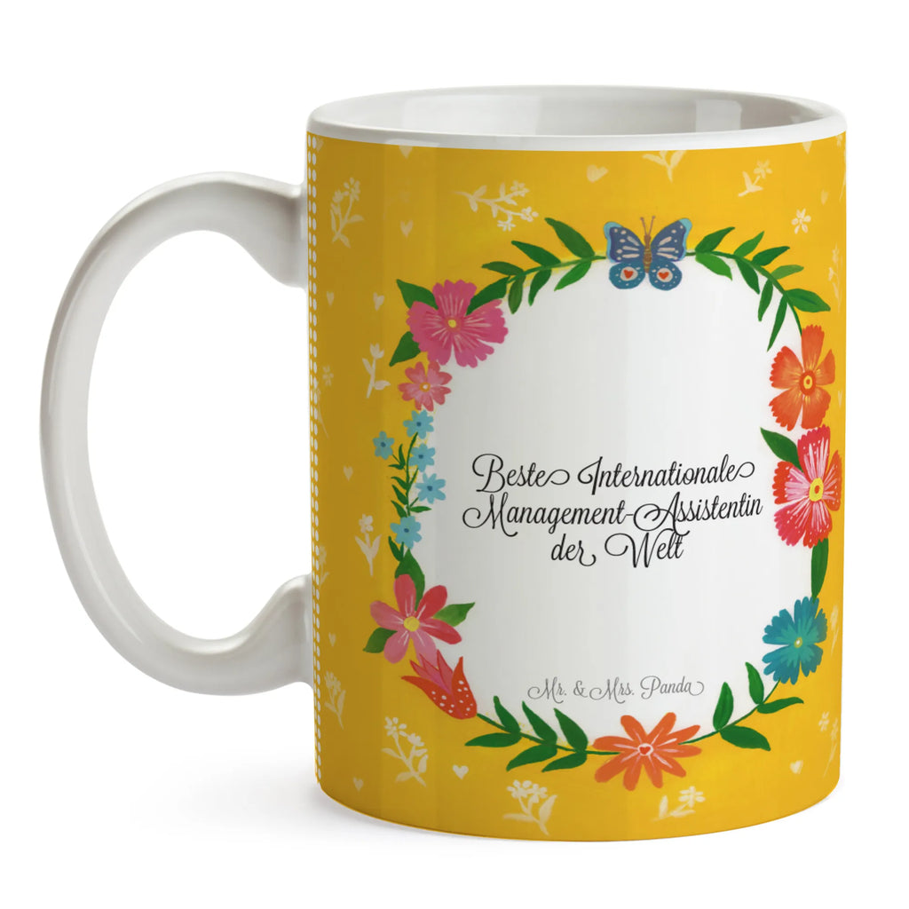 Tasse Internationale Management-Assistentin Porzellantasse, Kaffeetasse, Tasse mit Motiven, Tasse mit Zitaten, Bürotasse, Keramiktasse, Tasse, Teetasse, Geschenktasse, Geschenk