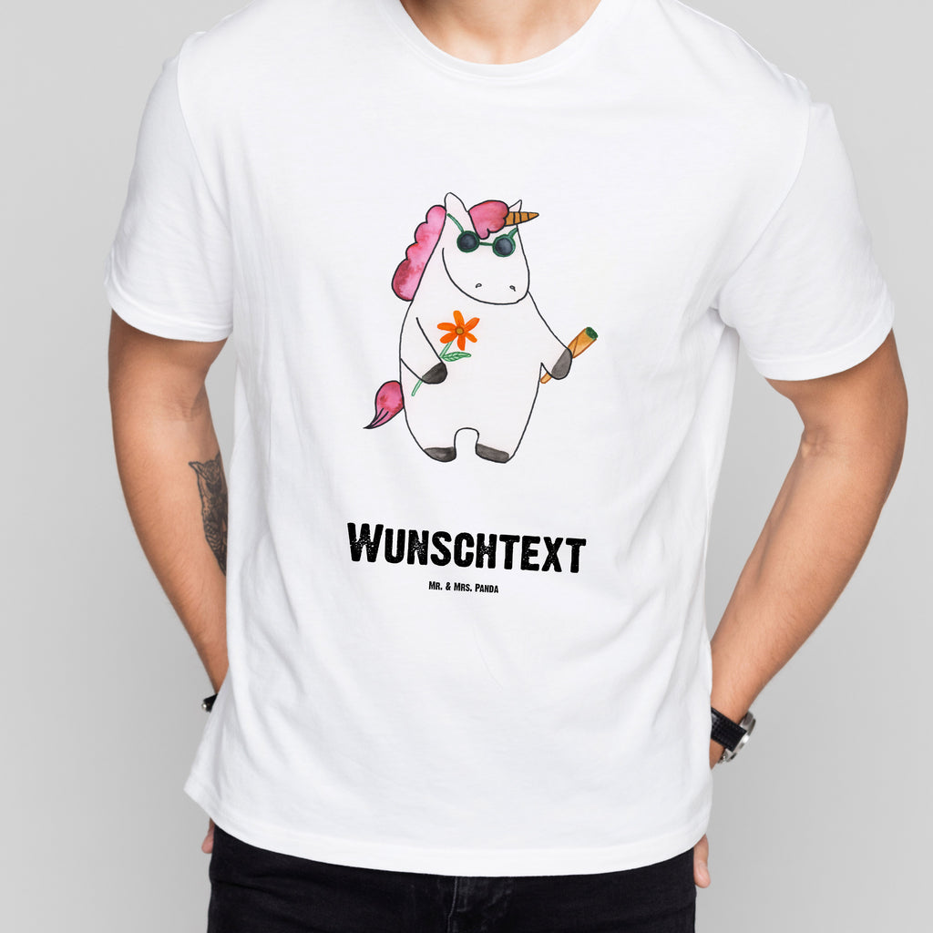 Personalisiertes T-Shirt Einhorn Woodstock T-Shirt Personalisiert, T-Shirt mit Namen, T-Shirt mit Aufruck, Männer, Frauen, Einhorn, Einhörner, Einhorn Deko, Pegasus, Unicorn, Kiffen, Joint, Zigarette, Alkohol, Party, Spaß. lustig, witzig, Woodstock