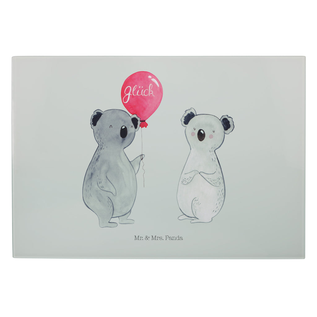 Glasschneidebrett Koala Luftballon Glasschneidebrett, Schneidebrett, Koala, Koalabär, Luftballon, Party, Geburtstag, Geschenk