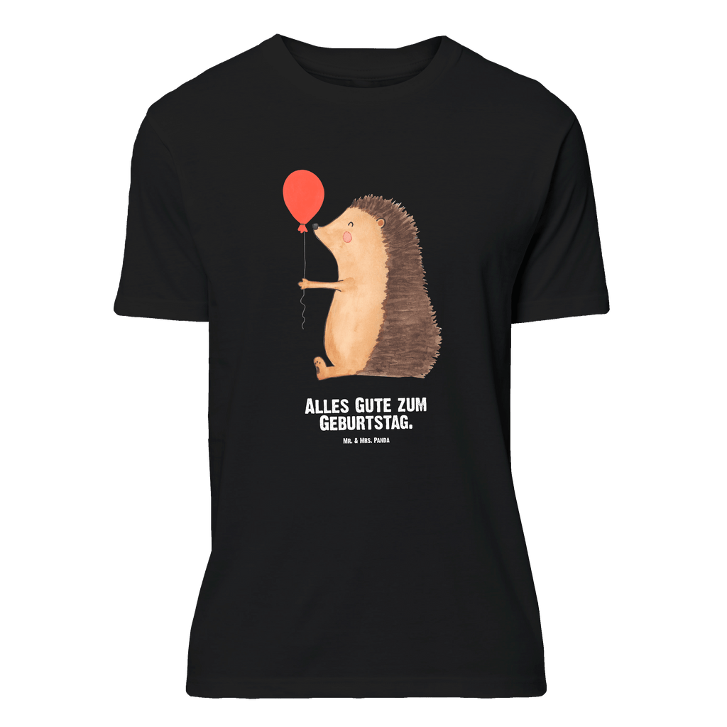 Personalisiertes T-Shirt Igel mit Luftballon T-Shirt Personalisiert, T-Shirt mit Namen, T-Shirt mit Aufruck, Männer, Frauen, Tiermotive, Gute Laune, lustige Sprüche, Tiere, Igel, Geburtstag, Herzlichen Glückwunsch, Glückwunsch, Geburtstagskind, Ballon, Happy Birthday