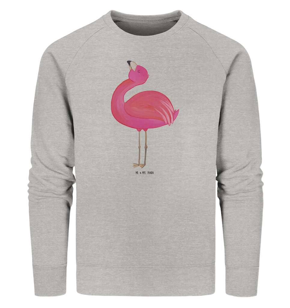 Organic Pullover Flamingo stolz Pullover, Pullover Männer, Pullover Frauen, Sweatshirt, Sweatshirt Männer, Sweatshirt Frauen, Unisex, Flamingo, stolz, Freude, Selbstliebe, Selbstakzeptanz, Freundin, beste Freundin, Tochter, Mama, Schwester