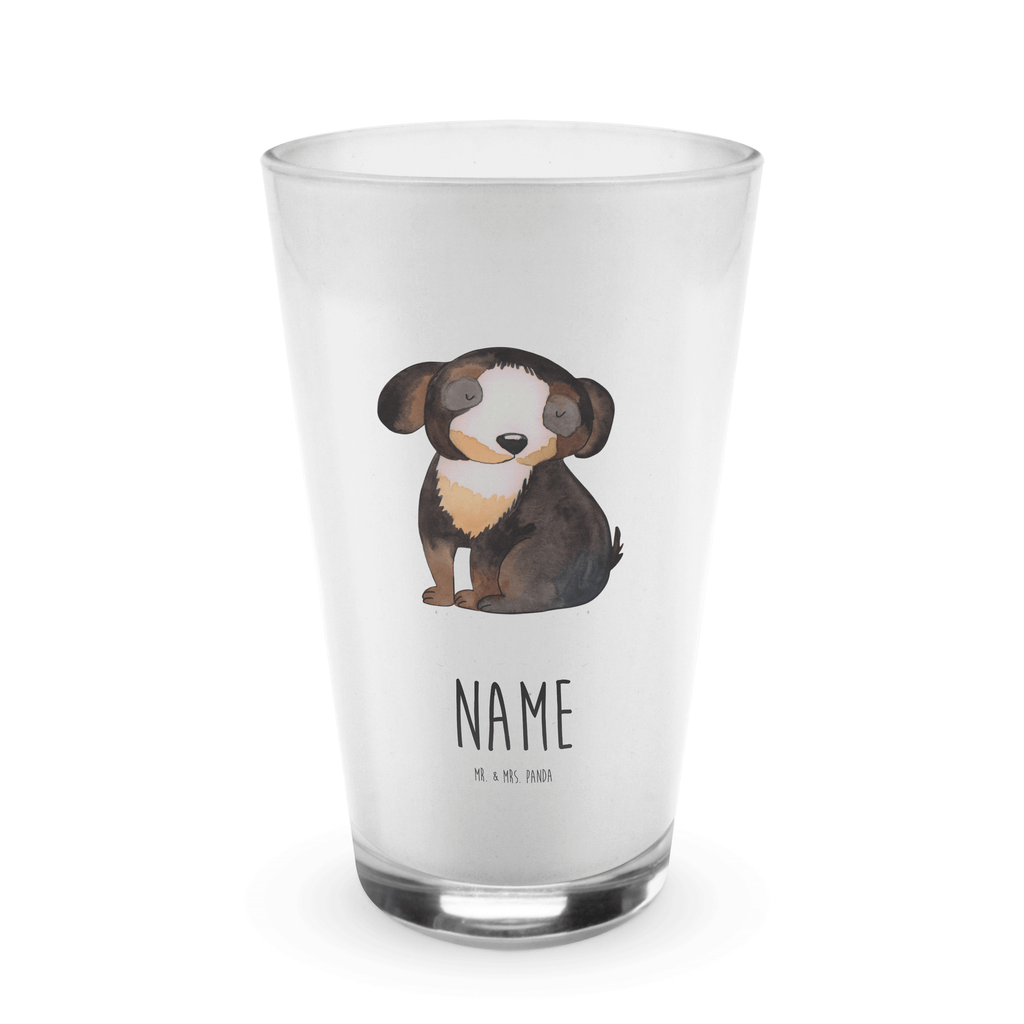 Personalisiertes Glas Hund entspannt Bedrucktes Glas, Glas mit Namen, Namensglas, Glas personalisiert, Name, Bedrucken, Hund, Hundemotiv, Haustier, Hunderasse, Tierliebhaber, Hundebesitzer, Sprüche, schwarzer Hund, Hundeliebe, Liebe, Hundeglück