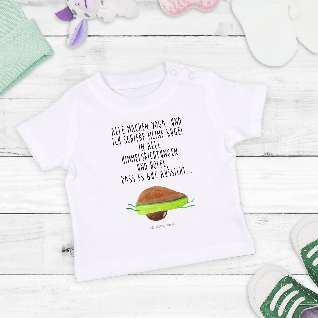 Organic Baby Shirt Avocado Yoga Baby T-Shirt, Jungen Baby T-Shirt, Mädchen Baby T-Shirt, Shirt, Avocado, Veggie, Vegan, Gesund, Avocado Yoga Vegan