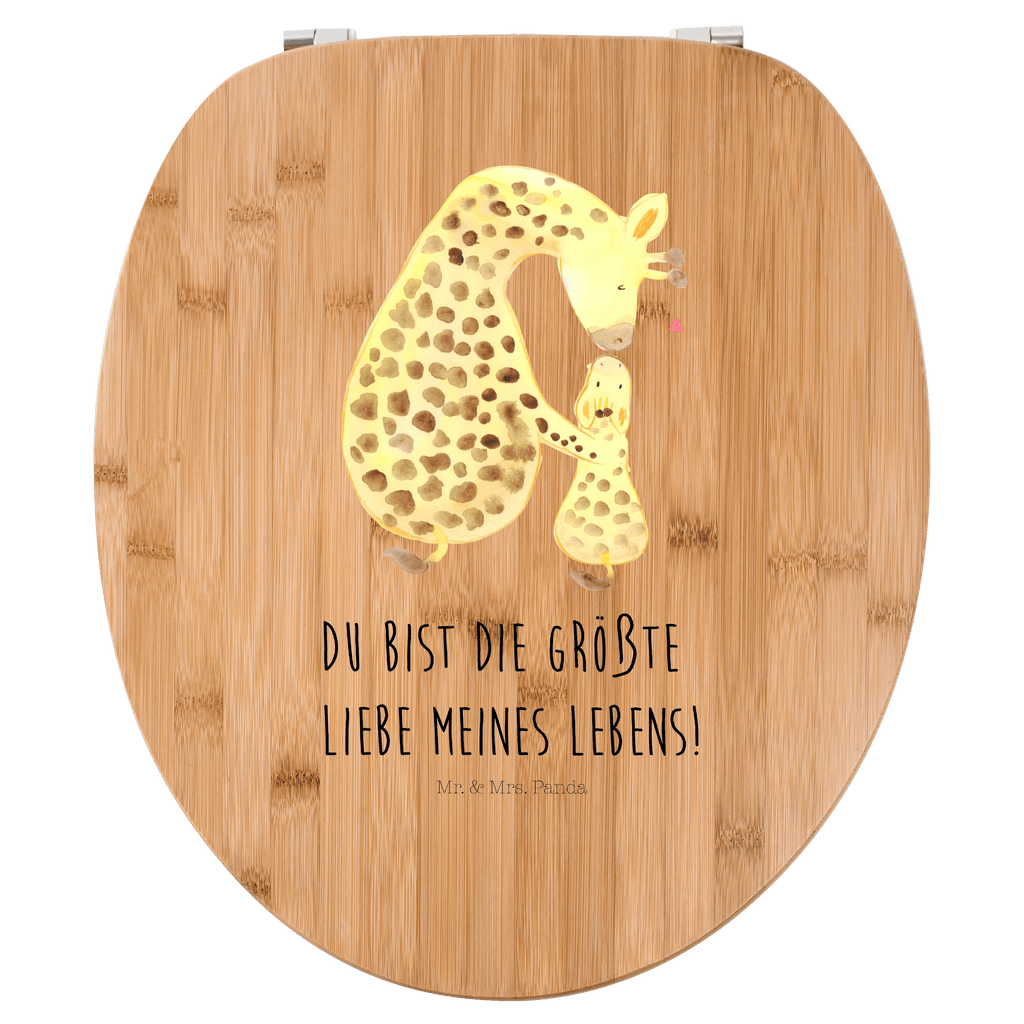 Motiv WC Sitz Giraffe mit Kind Klobrille, Klodeckel, Toilettendeckel, WC-Sitz, Toilette, Afrika, Wildtiere, Giraffe, Kind, Mutter, Mama, Tochter, Sohn, Lieblingsmensch