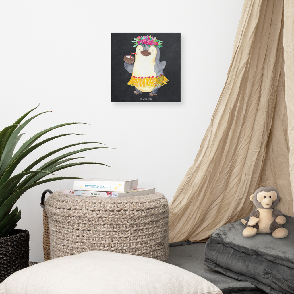 Leinwand Bild Pinguin Kokosnuss Leinwand, Bild, Kunstdruck, Wanddeko, Dekoration, Pinguin, Aloha, Hawaii, Urlaub, Kokosnuss, Pinguine