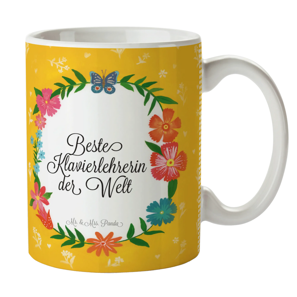 Tasse Design Frame Happy Girls Klavierlehrerin Bürotasse, Teetasse, Tasse mit Zitaten, Keramiktasse, Tasse, Tasse mit Motiven, Kaffeetasse, Geschenktasse, Porzellantasse, Geschenk