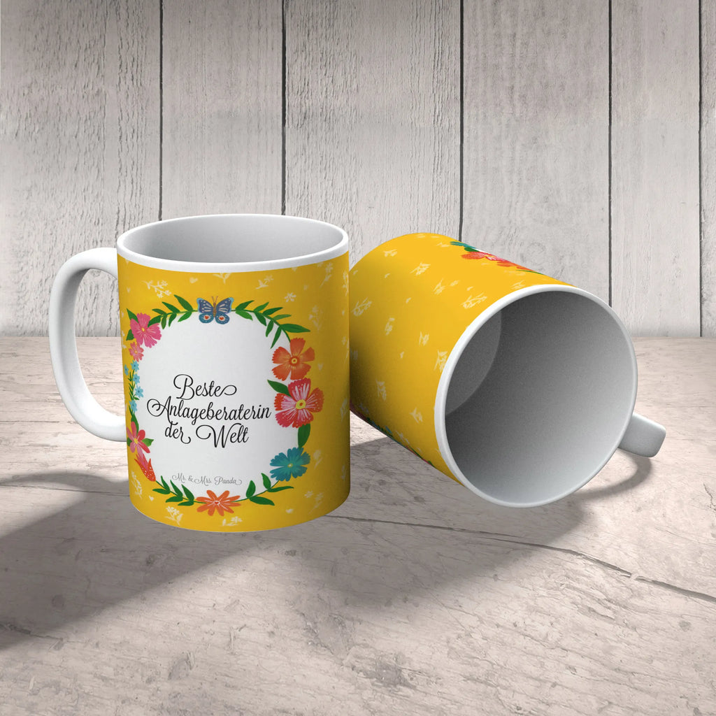 Kubek Anlageberaterin Teetasse, Tasse mit Zitaten, Tasse mit Motiven, Kaffeetasse, Bürotasse, Porzellantasse, Keramiktasse, Geschenktasse, Tasse, Geschenk
