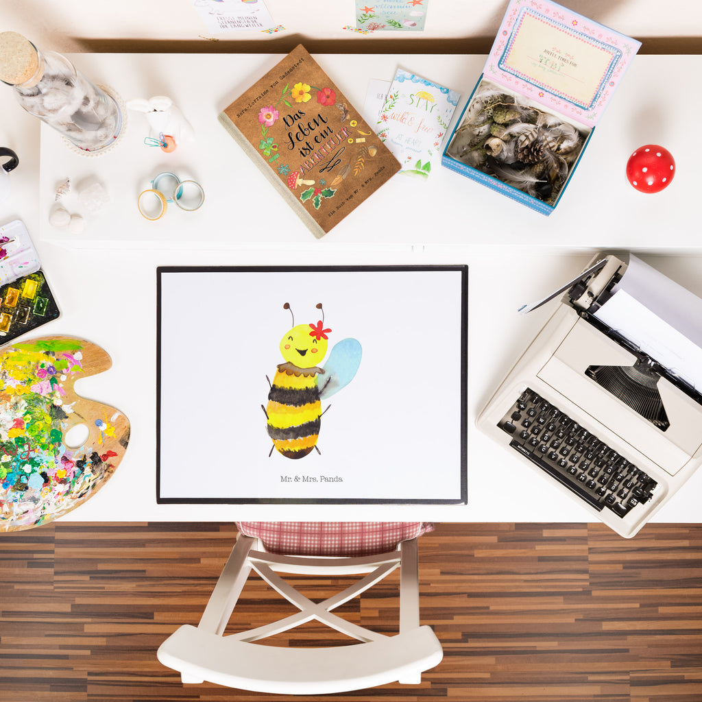 Schreibtischunterlage Biene Happy Schreibunterlage, Schreibtischauflage, Bürobedarf, Büroartikel, Schreibwaren, Schreibtisch Unterlagen, Schreibtischunterlage Groß, Biene, Wespe, Hummel