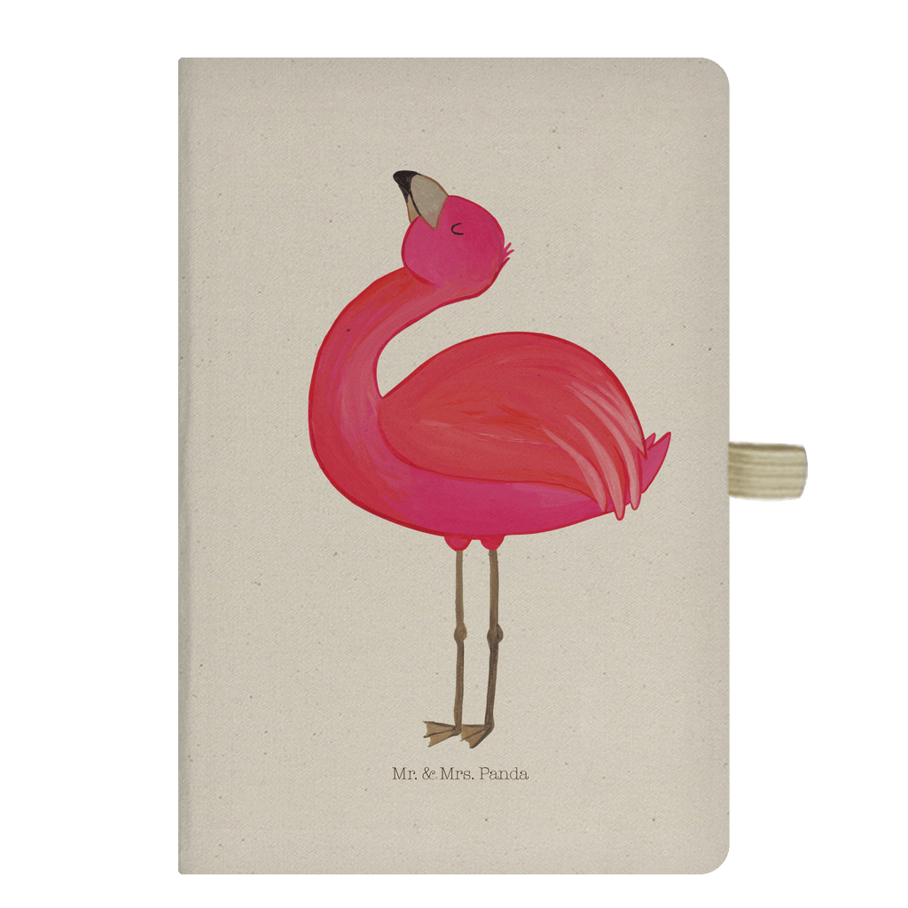 Baumwoll Notizbuch Flamingo stolz Notizen, Eintragebuch, Tagebuch, Notizblock, Adressbuch, Journal, Kladde, Skizzenbuch, Notizheft, Schreibbuch, Schreibheft, Flamingo, stolz, Freude, Selbstliebe, Selbstakzeptanz, Freundin, beste Freundin, Tochter, Mama, Schwester