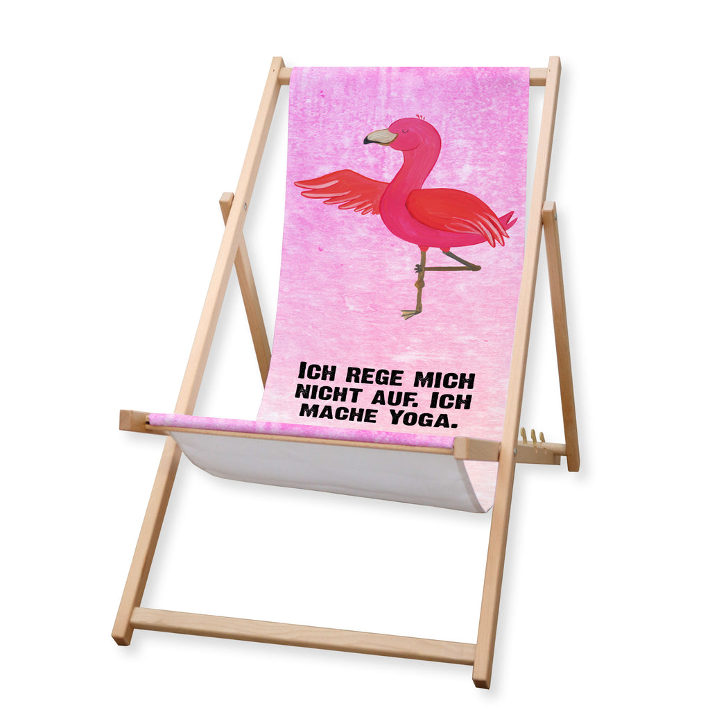 Gartenliege Flamingo Yoga Sonnenliege, Strandliege, Liege, Liegestuhl, Gartenliege, Gartenstuhl, Flamingo, Vogel, Yoga, Namaste, Achtsamkeit, Yoga-Übung, Entspannung, Ärger, Aufregen, Tiefenentspannung