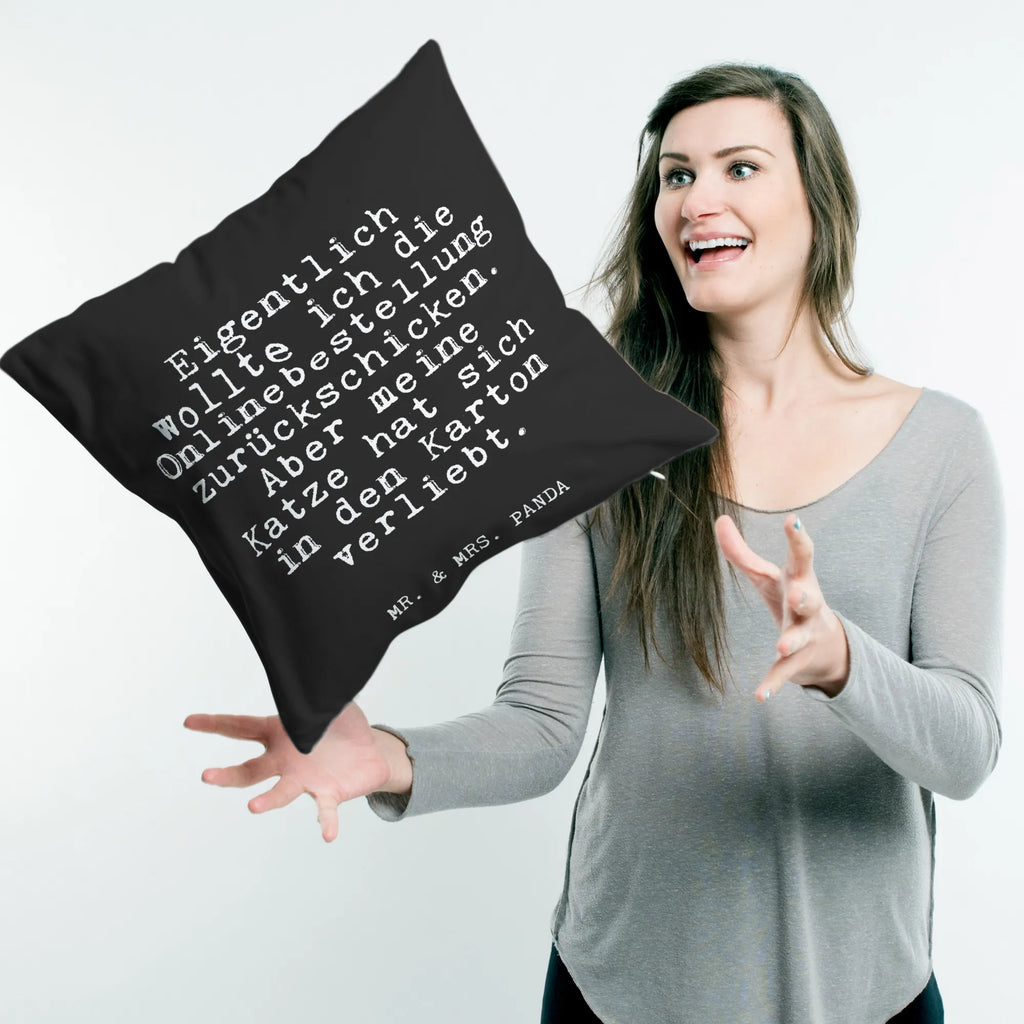 Cushion Eigentlich wollte ich die... bed, cushion, sofa, couch, settee, pad, bedroom, pillow case, 40 x 40, soft, 40x40, pillows, Pillow, fluffy, saying, sayings, funny, wisdom, quotes, Glizzer Spell Proverbs Wisdom Quotes Funny Wisdom Words