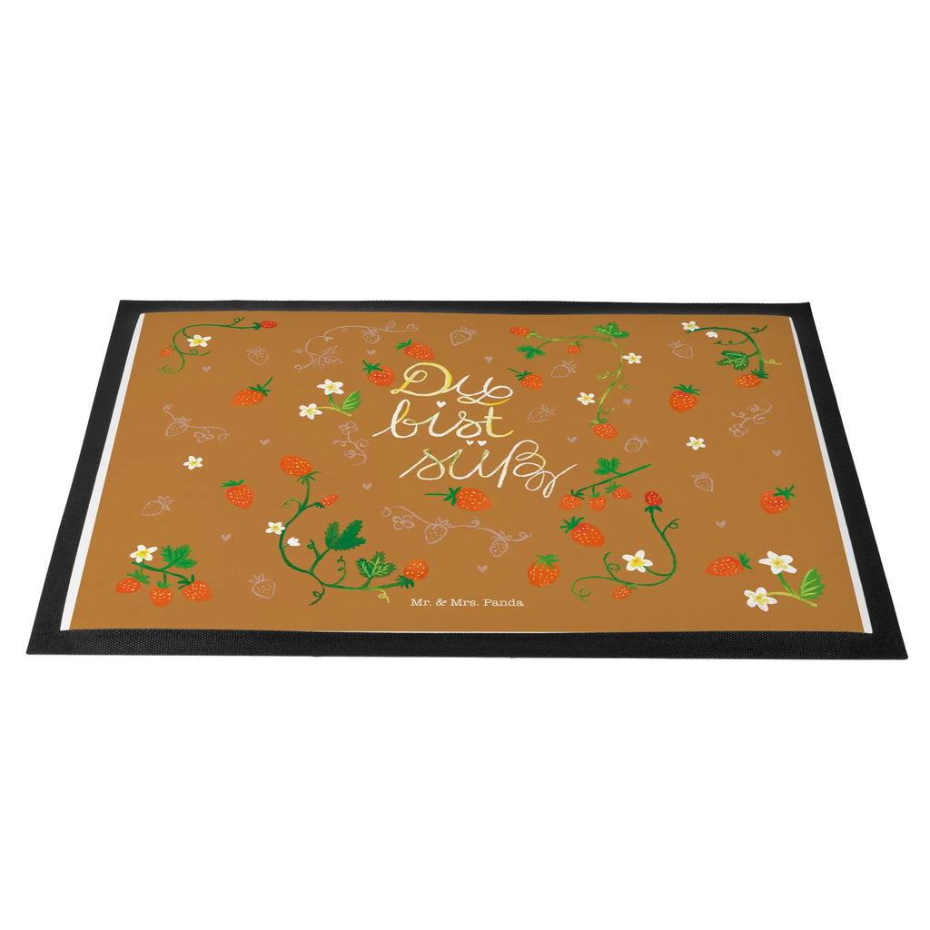 Doormat strawberries Sweet Nature, joy of life, love, strawberry, gift girlfriend, decoration, you are sweet, love quote, love saying, compliment, sweet, gift partner, anniversary
