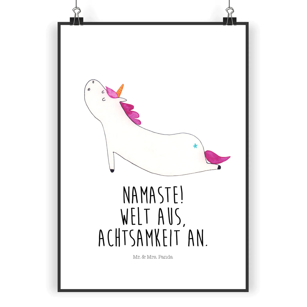 Plakat jednorożec joga drucke, Deko Bild, Plakat, Wandposter, wanddruck, Bild für Wand, kunstdruck poster, Wandbild, wanddeko, Bild, Kunstdruck, kunst für die wand, Poster, kunstposter, grafikposter, Wanddeko Bild, Wandschmuck, wandkunst, Designposter, Mr. & Mrs. Panda Poster, Wanddekoration, Posterdruck, Einhorn Deko, Einhörner, Einhorn, Unicorn, Lustig, Achtsamkeit, Sport, Yogamatte, Namaste, Entspannung, Joga, Süß, Witzig, Yoga