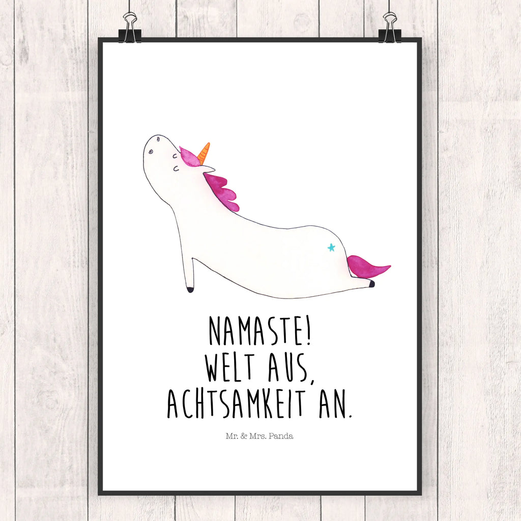 Plakat jednorożec joga drucke, Deko Bild, Plakat, Wandposter, wanddruck, Bild für Wand, kunstdruck poster, Wandbild, wanddeko, Bild, Kunstdruck, kunst für die wand, Poster, kunstposter, grafikposter, Wanddeko Bild, Wandschmuck, wandkunst, Designposter, Mr. & Mrs. Panda Poster, Wanddekoration, Posterdruck, Einhorn Deko, Einhörner, Einhorn, Unicorn, Lustig, Achtsamkeit, Sport, Yogamatte, Namaste, Entspannung, Joga, Süß, Witzig, Yoga