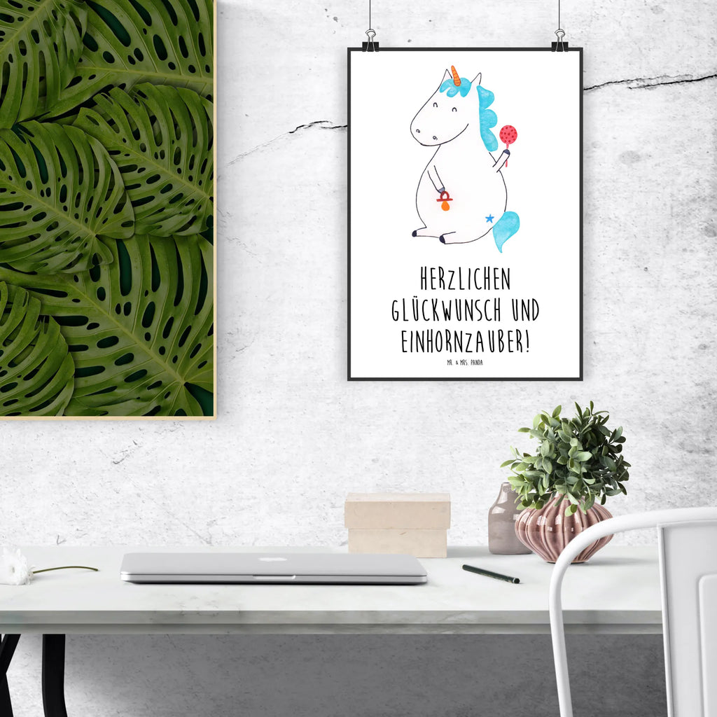 Poster unicorn infant Posterdruck, Wanddekoration, Bild, Wandbild, wanddruck, Mr. & Mrs. Panda Poster, Wanddeko Bild, kunstdruck poster, wandkunst, drucke, wanddeko, Deko Bild, kunst für die wand, kunstposter, grafikposter, Poster, Wandschmuck, Plakat, Kunstdruck, Wandposter, Bild für Wand, Designposter, Einhorn Deko, Einhörner, Einhorn, Unicorn, Nachwuchs, Babyglück, Geburt, Baby, Party, Schnuller, Kind, Mutter, Eltern, Geburtstag, Erstes Kind