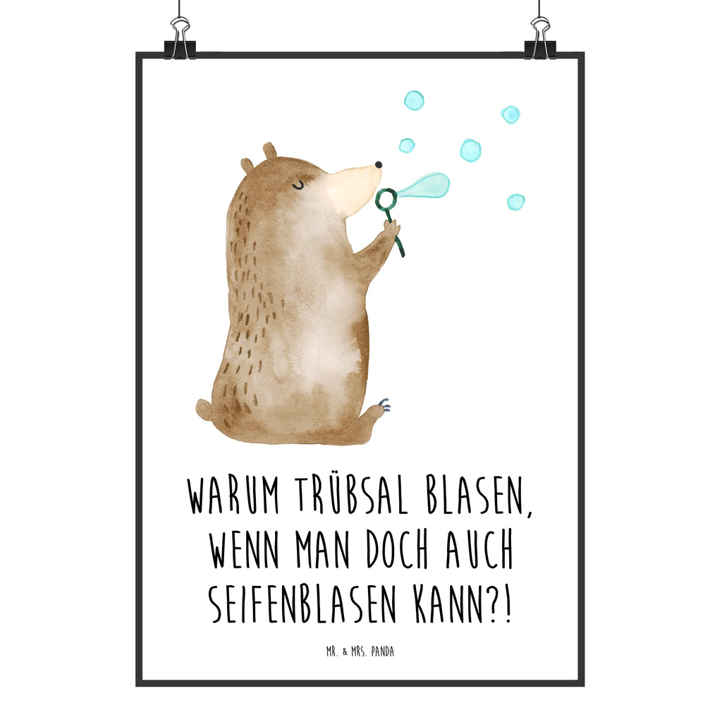 Poster bear soap bubbles Posterdruck, Kunstdruck, Designposter, Poster, wanddruck, Bild, wanddeko, grafikposter, Deko Bild, Wanddeko Bild, Bild für Wand, Wandbild, kunst für die wand, Wandposter, kunstposter, kunstdruck poster, Wanddekoration, drucke, Plakat, Mr. & Mrs. Panda Poster, Wandschmuck, wandkunst, Teddybär, Bär, Teddy, Seifenblasen Bär Lustig Sein Glücklich Traurig Happy