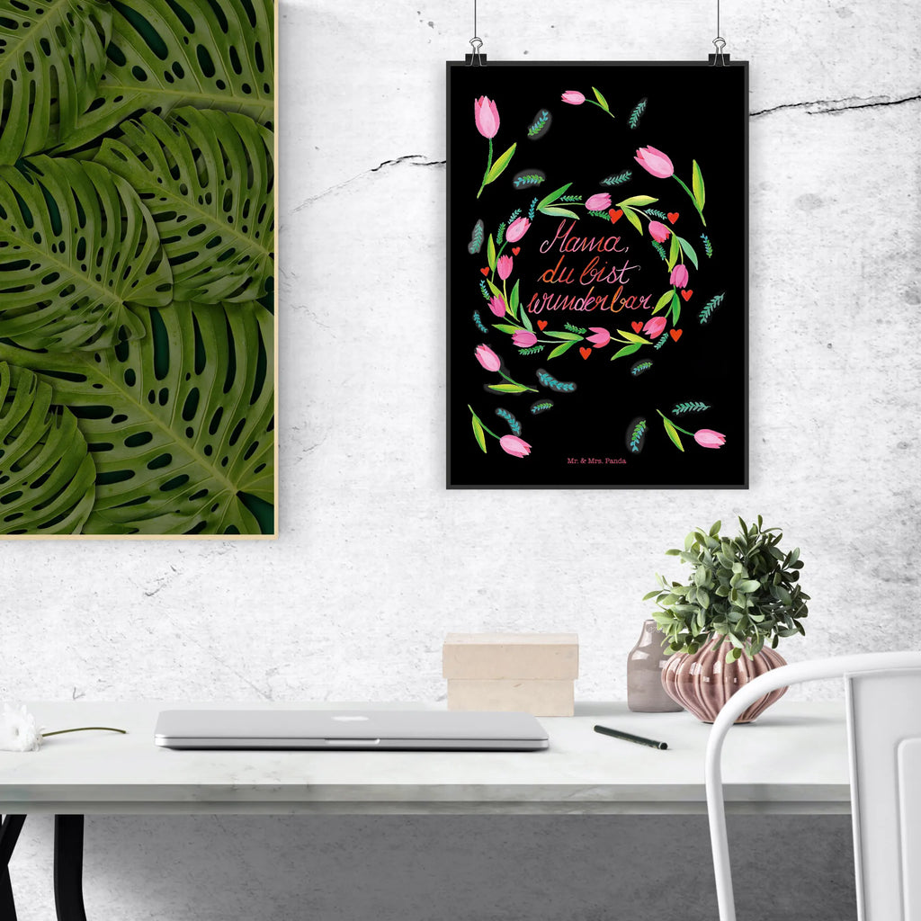 Poster Mama Tulpen Mr. & Mrs. Panda Poster, Bild für Wand, Kunstdruck, Wandschmuck, wanddruck, wandkunst, kunstdruck poster, wanddeko, Wanddeko Bild, kunstposter, grafikposter, Wandposter, Designposter, Bild, kunst für die wand, Deko Bild, Posterdruck, Wanddekoration, Plakat, Wandbild, drucke, Poster, Frühlings Deko, Sommer Deko, Natur, positive Botschaft, Dekoration, Naturliebhaber, Outdoor, Abenteuer, Blumen Deko, Mom, Mama, Mutti, Mutter, Mami