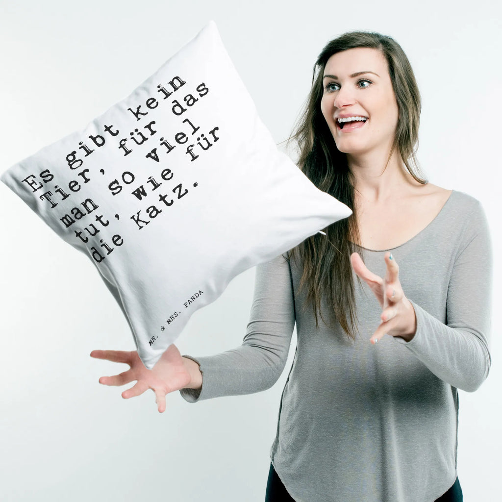 Cushion Es gibt kein Tier,... soft, pillow case, 40 x 40, settee, sofa, pillows, fluffy, pad, 40x40, couch, bed, Pillow, cushion, bedroom, saying, sayings, funny, wisdom, quotes, Sayings Proverbs Wisdom Quotes Funny Wisdom Words