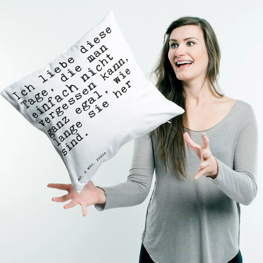 40x40 poduszka Ich liebe diese Tage,... Przysłowie, przysłowia, zabawne przysłowia, mądrości, cytaty, prezenty z przysłowiami