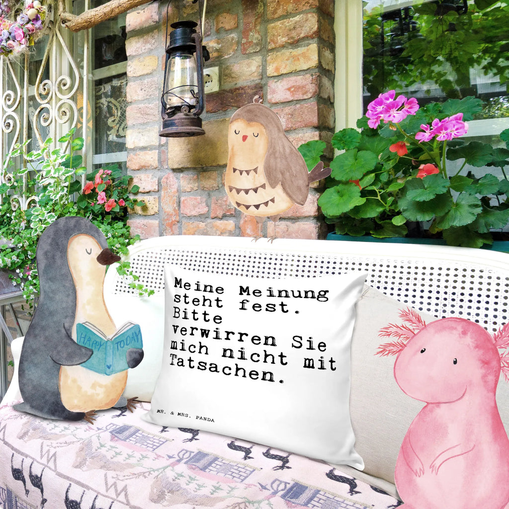 Cushion Meine Meinung steht fest.... 40 x 40, pillow case, 40x40, settee, cushion, couch, soft, bedroom, pillows, pad, Pillow, sofa, bed, fluffy, saying, sayings, funny, wisdom, quotes, Sayings Proverbs Wisdom Quotes Funny Wisdom Words