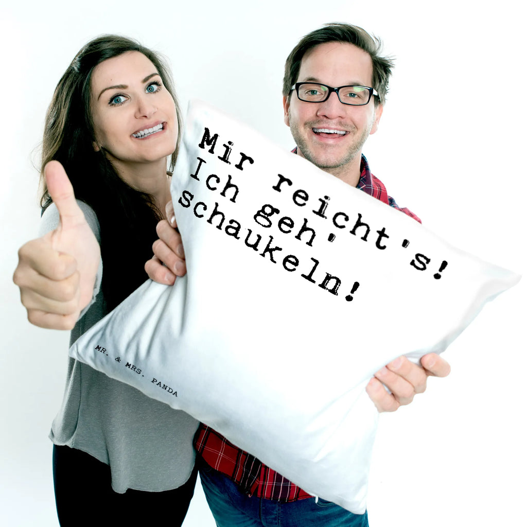 Cushion Mir reicht's! Ich geh'... pillows, settee, soft, couch, Pillow, bedroom, 40 x 40, cushion, bed, pad, fluffy, 40x40, sofa, pillow case, saying, sayings, funny, wisdom, quotes, Sayings Proverbs Wisdom Quotes Funny Wisdom Words