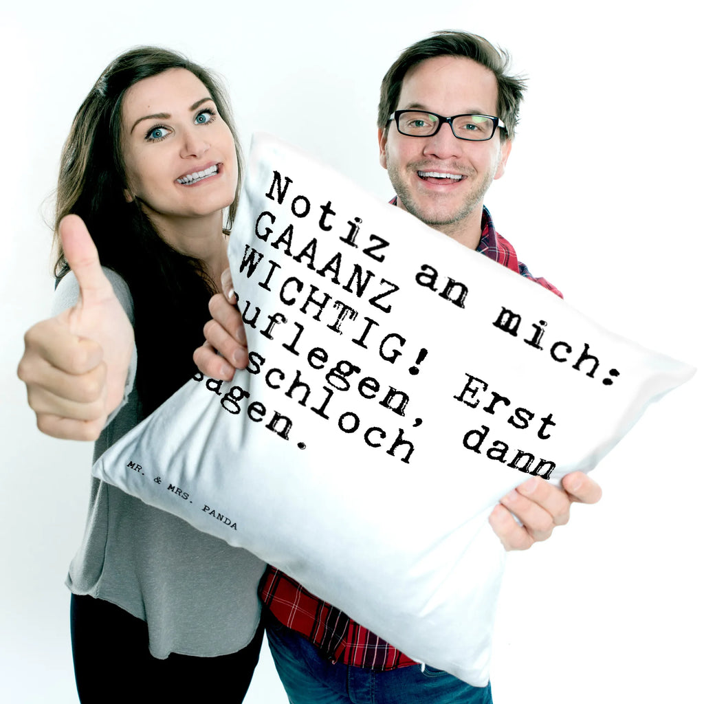 40x40 poduszka Notiz an mich: GAAANZ... Przysłowie, przysłowia, zabawne przysłowia, mądrości, cytaty, prezenty z przysłowiami