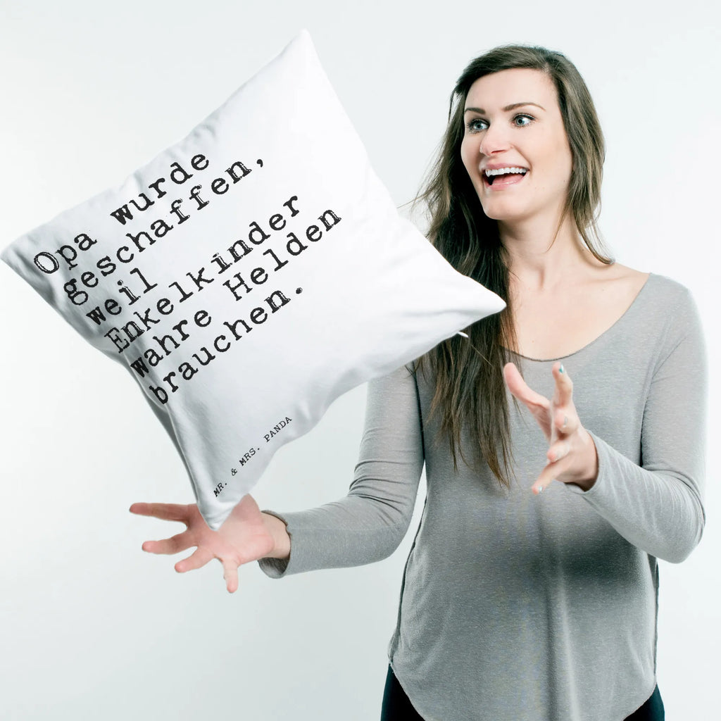 Cushion Opa wurde geschaffen, weil... pillows, sofa, pad, pillow case, cushion, bed, soft, 40x40, Pillow, bedroom, 40 x 40, couch, fluffy, settee, saying, sayings, funny, wisdom, quotes, Sayings Proverbs Wisdom Quotes Funny Wisdom Words