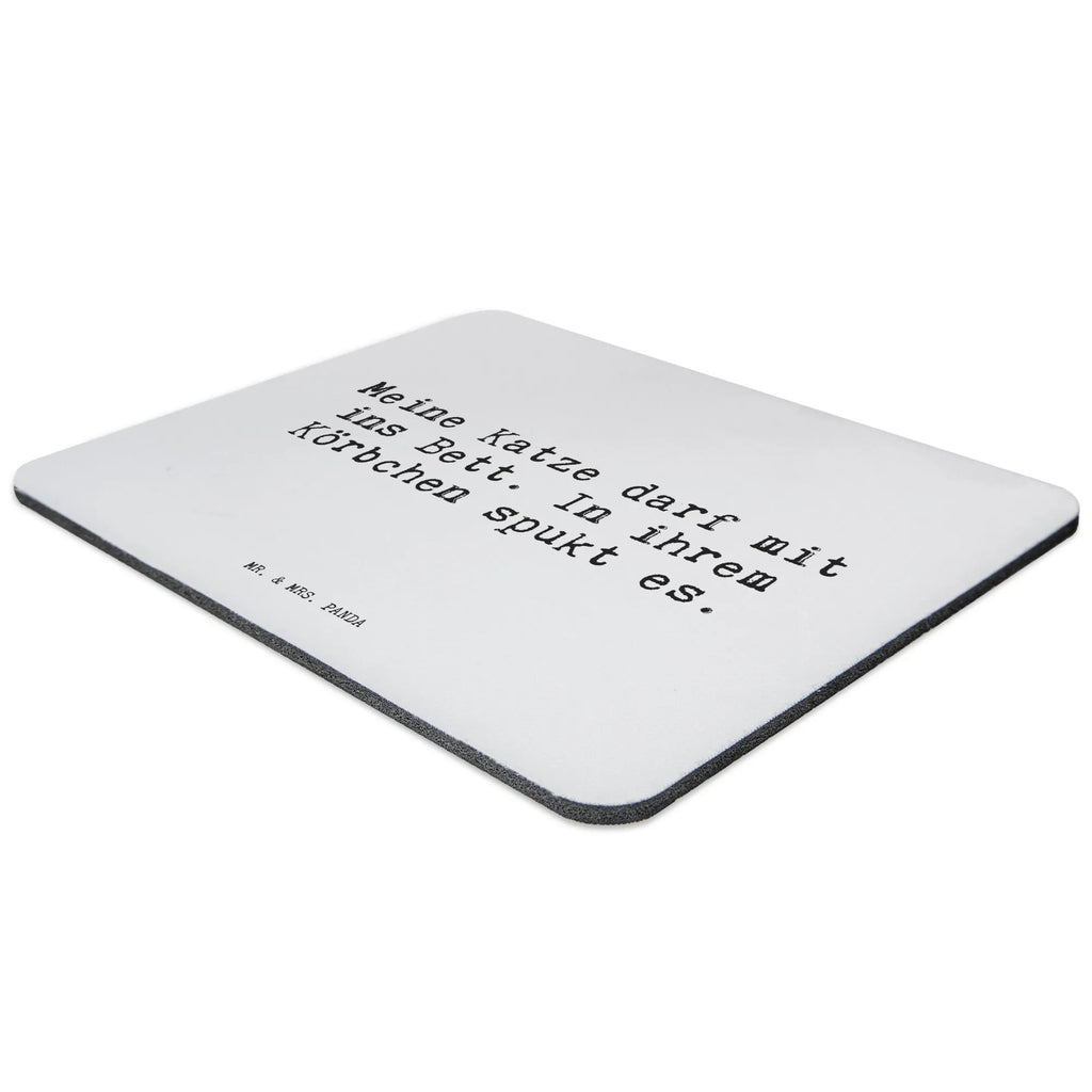 Mauspad Sprüche und Zitate Meine Katze darf mit ins Bett. In ihrem Körbchen spukt es. Designer Mauspad, Büroausstattung, Arbeitszimmer, Mousepad, Computer zubehör, Mausunterlage, Mauspad, PC Zubehör, Einzigartiges Mauspad, Mauspad Büro, Spruch, Sprüche, lustige Sprüche, Weisheiten, Zitate, Spruch Geschenke, Spruch Sprüche Weisheiten Zitate Lustig Weisheit Worte