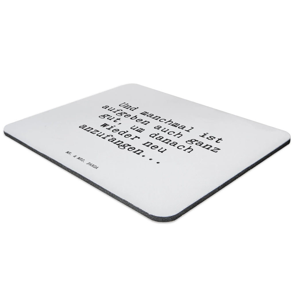 Mauspad Sprüche und Zitate Und manchmal ist aufgeben auch ganz gut, um danach wieder neu anzufangen... Arbeitszimmer, Mousepad, PC Zubehör, Einzigartiges Mauspad, Mausunterlage, Büroausstattung, Designer Mauspad, Mauspad Büro, Mauspad, Computer zubehör, Spruch, Sprüche, lustige Sprüche, Weisheiten, Zitate, Spruch Geschenke, Spruch Sprüche Weisheiten Zitate Lustig Weisheit Worte