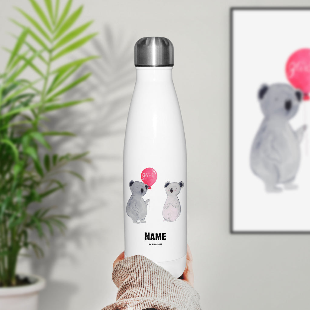 Personalisierte Thermosflasche Koala Luftballon Personalisierte Isolierflasche, Personalisierte Thermoflasche, Personalisierte Trinkflasche, Trinkflasche Mit Namen, Wunschname, Bedrucken, Namensflasche, Koala, Koalabär, Luftballon, Party, Geburtstag, Geschenk