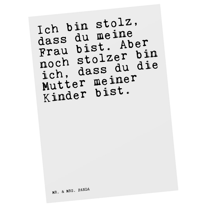 Postcard Ich bin stolz, dass...