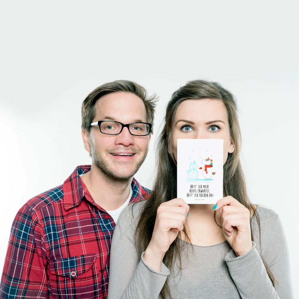 Pocztówka jednorożec Bałwan Postkarte, Geburtstagskarte, Einladung, Einladungskarte, Einladungskarten Geburtstag, Geschenkkarte, Karte, Ansichtskarten, Grußkarte, Dankeskarte, Einladung Geburtstag, Ansichtskarte, Einhorn, Einhörner, Einhorn Deko, Unicorn, Schnee, kalt, X-Mas, Winter, Schneemann, Weihnachten, Handschuhe, Mütze, Kuchen