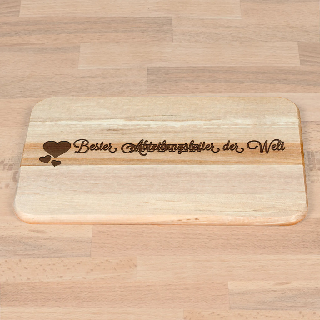 Serving board Abteilungsleiter breakfast board, Board, cutting board, Heart Love In Love Thank You Birthday Best Best Thank You