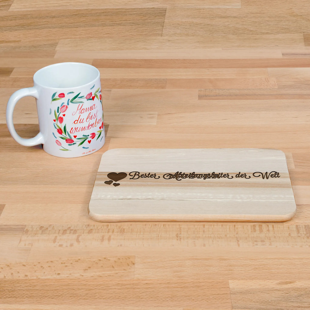 Serving board Abteilungsleiter breakfast board, Board, cutting board, Heart Love In Love Thank You Birthday Best Best Thank You