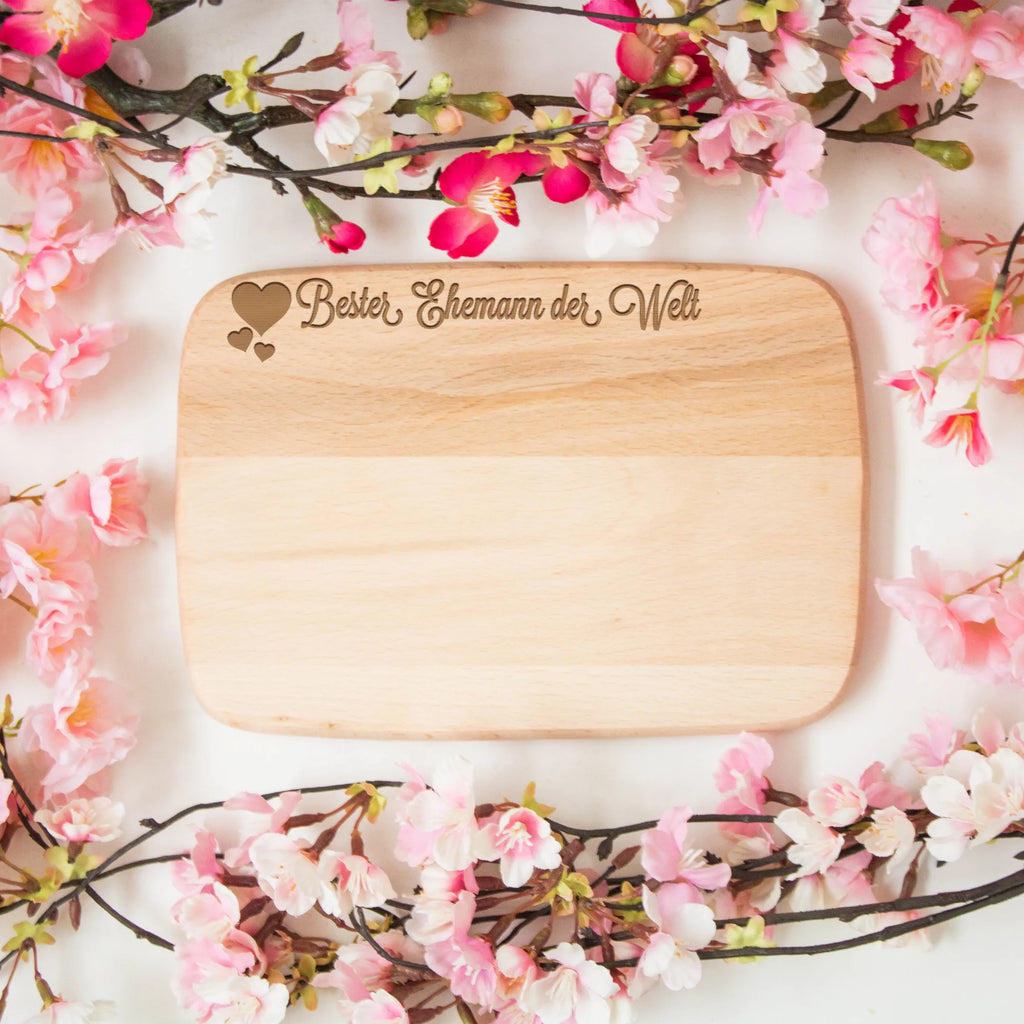 Serving board Ehemann Board, cutting board, breakfast board, Heart Love In Love Thank You Birthday Best Best Thank You