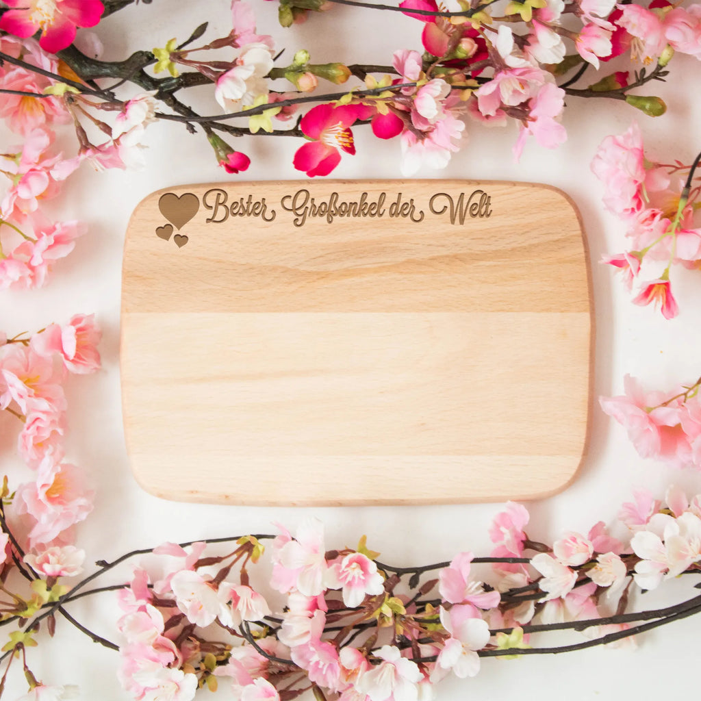 Schneidebrett Großonkel Schneidebrett Holz, Schneidebrett, Holzbrett, Frühstücksbrett, Küchenbrett, Frühstücksbrettchen, Herz Liebe Verliebt Dankeschön Geburtstag Bester Beste Bedanken