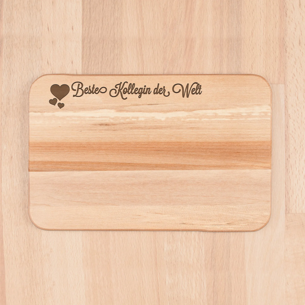Schneidebrett Kollegin Schneidebrett, Schneidebrett Holz, Holzbrett, Küchenbrett, Frühstücksbrettchen, Frühstücksbrett, Herz Liebe Verliebt Dankeschön Geburtstag Bester Beste Bedanken