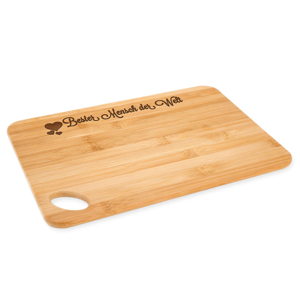 Bamboo chopping board Mensch bamboo, breakfast board, kitchen, board, carving board, solid, kitchen board, cutting board, slices, cutting block, robust, wood, nature, breakfast, dulcimer, engraving, Heart Love In Love Thank You Birthday Best Best Thank You
